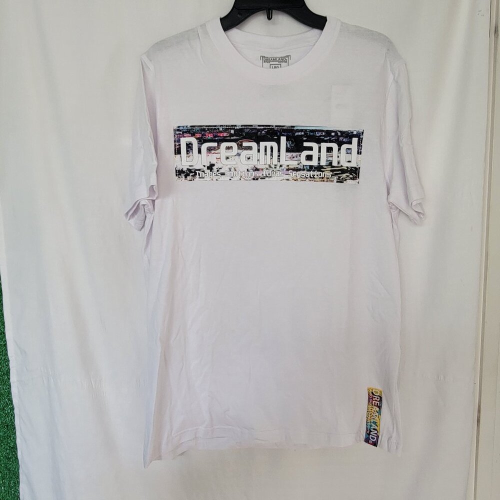 Dreamland Men's Images Emotions Ideas Sensations Large White Shirt New With Tags